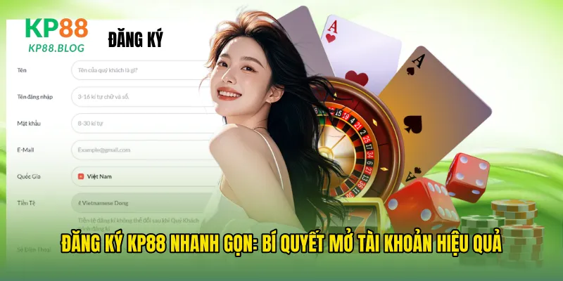 Đăng ký kp88 nhanh gọn: bí quyết mở tài khoản hiệu quả
